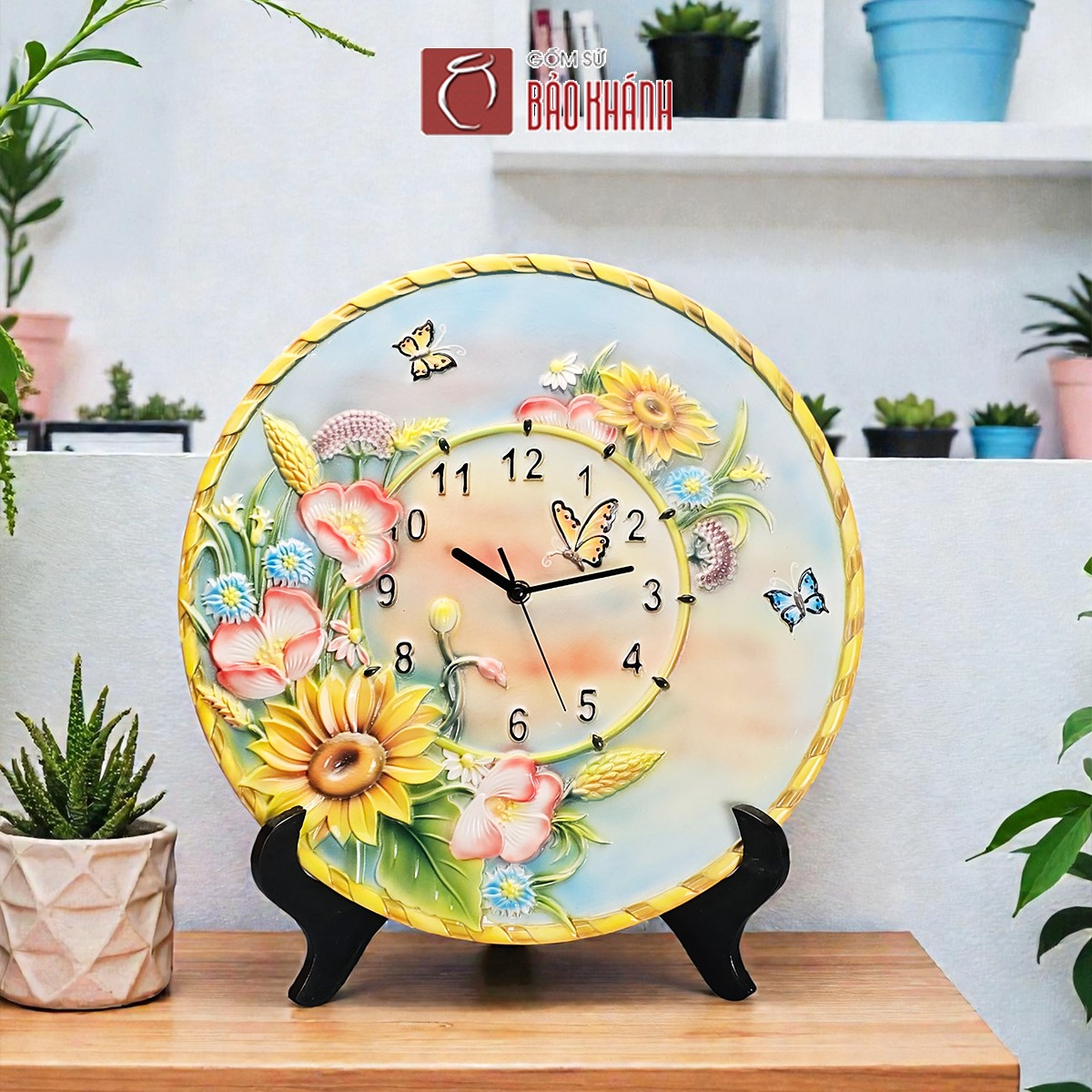 đồng hồ gốm sứ bảo khánh