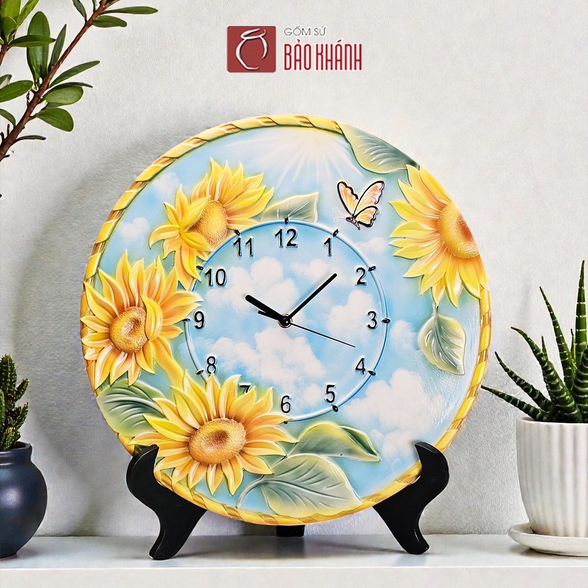 đồng hồ gốm sứ bảo khánh
