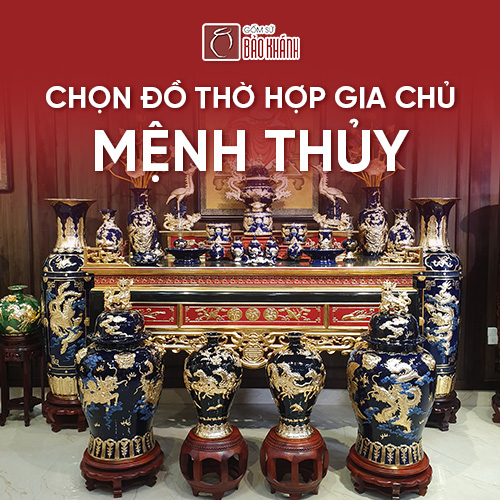 Chọn đồ phụng dưỡng hợp với gia chủ mệnh Thủy