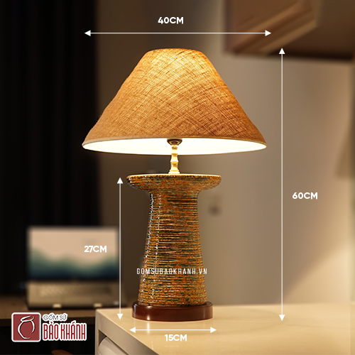 đèn bàn phòng khách bằng gốm
