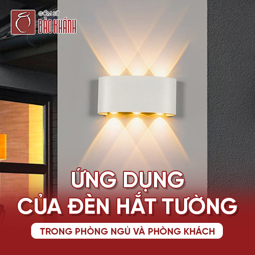 Ứng dụng của đèn hắt tường trong phòng ngủ và phòng khách