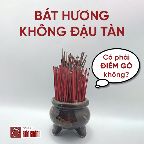 Bát hương không đậu tàn có phải điềm gở không?