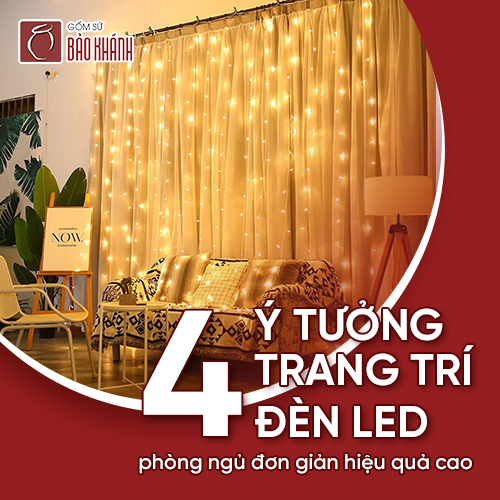 4 ý tưởng trang trí phòng ngủ bằng đèn led đơn giản hiệu quả cao