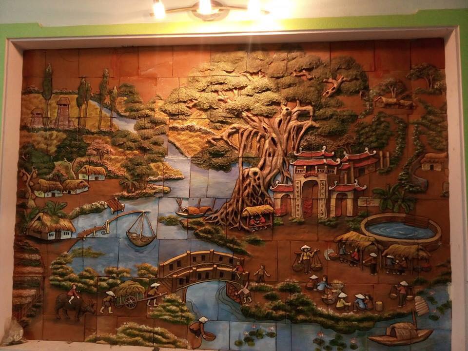 Cách lựa chọn tranh gốm sứ bát tràng phù hợp phong thủy