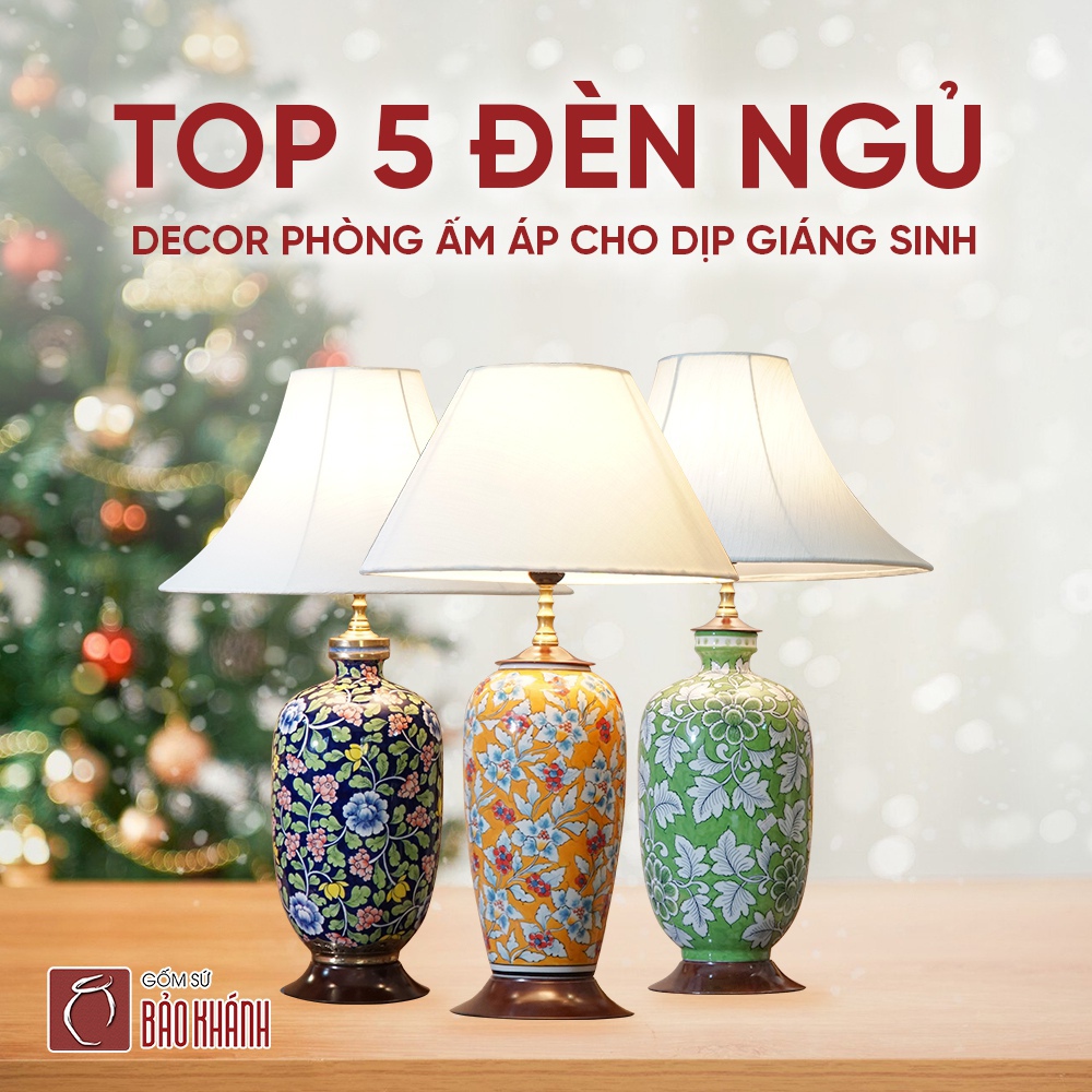 TOP 5 đèn ngủ decor phòng ấm áp cho dịp giáng sinh