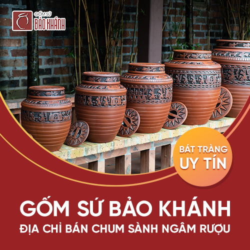 Gốm sứ Bảo Khánh - địa chỉ bán chum sành ngâm rượu Bát Tràng uy tín