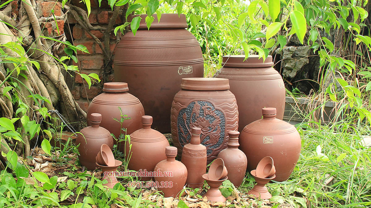 Gốm sứ Bảo Khánh có những loại hũ sành đựng gạo nào?