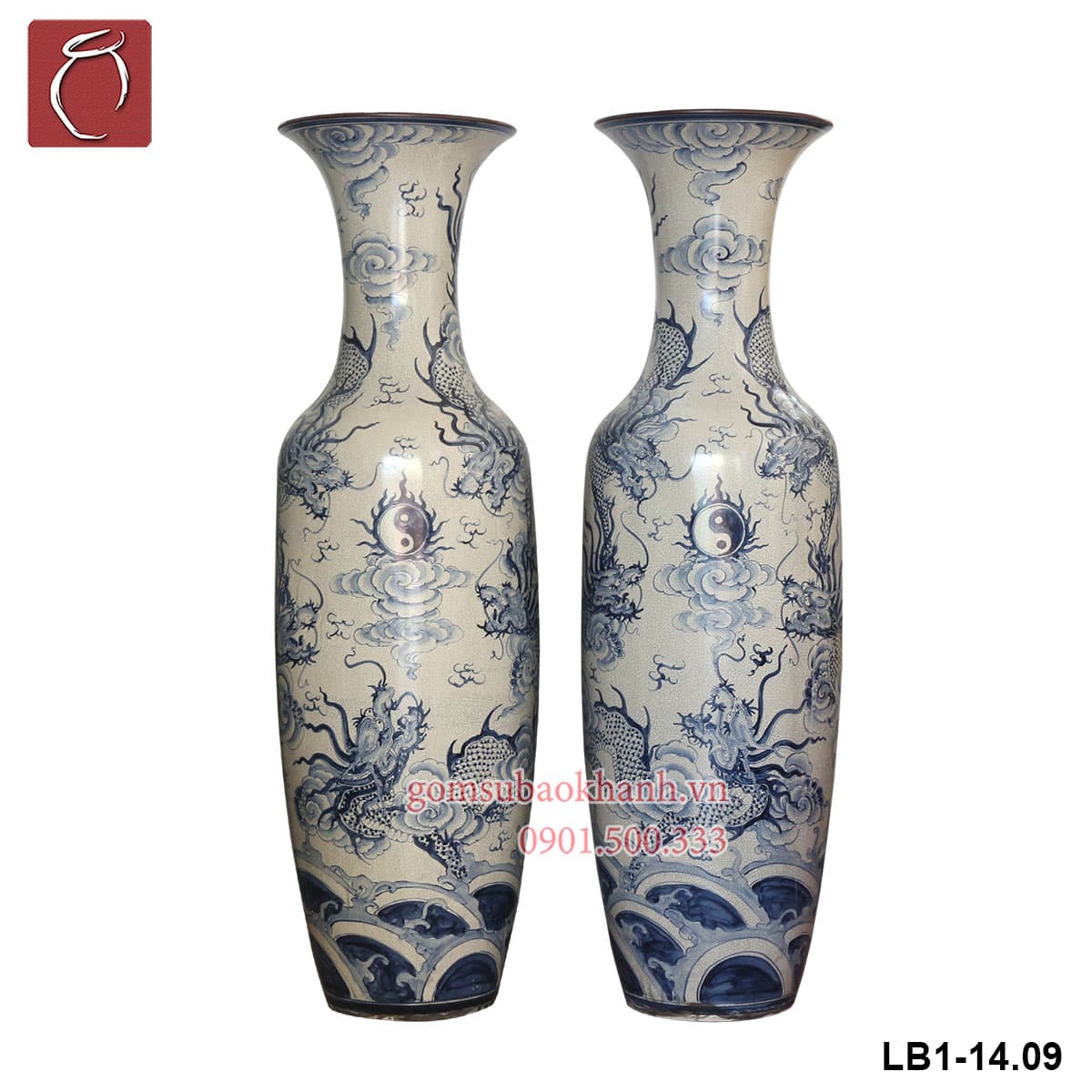 Ý nghĩa phong thủy của họa tiết ngũ long chầu nguyệt trên lọ lộc bình bát tràng