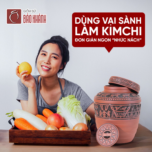 Dùng vại sành làm kimchi tại nhà đơn giản ngon “nhức nách”