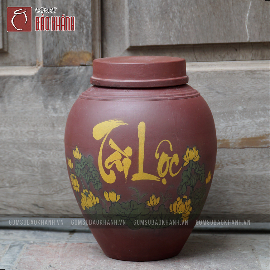 So sánh chum sành nung và chum sành tráng men ngâm rượu