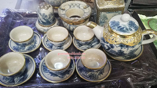 Bộ ấm chén Bát Tràng đẹp - Quà tặng cao cấp cho mọi mối quan hệ