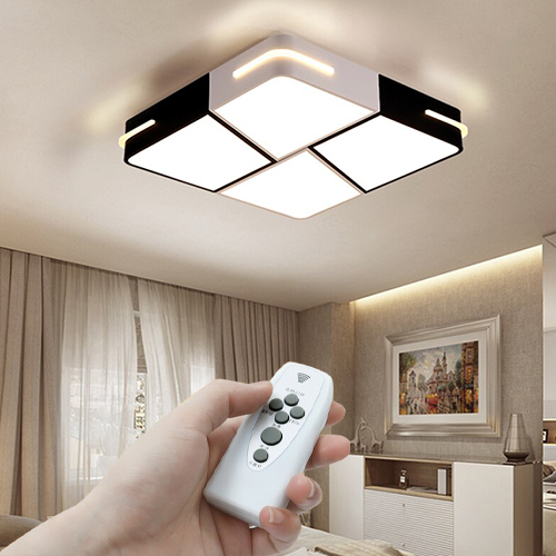 đèn ốp trần trang trí phòng ngủ có điều khiển từ xa