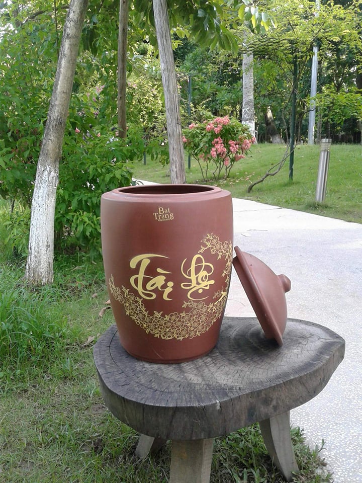 Hũ sành đựng gạo Tài Lộc – món quà tân gia ý nghĩa