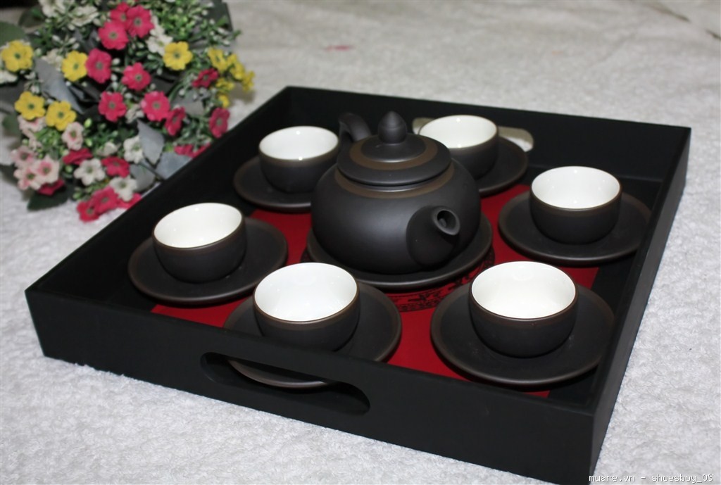 Công dụng tuyệt vời từ bộ ấm chén gốm sứ Bát Tràng