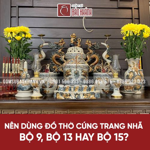 Các mẫu đồ thờ cúng trang nhã, giá bình dân