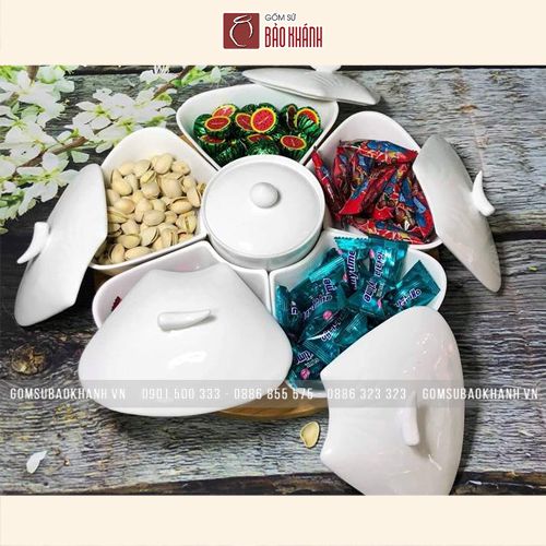 Khay đựng mứt gốm sứ Bát Tràng có an toàn cho sức khỏe?