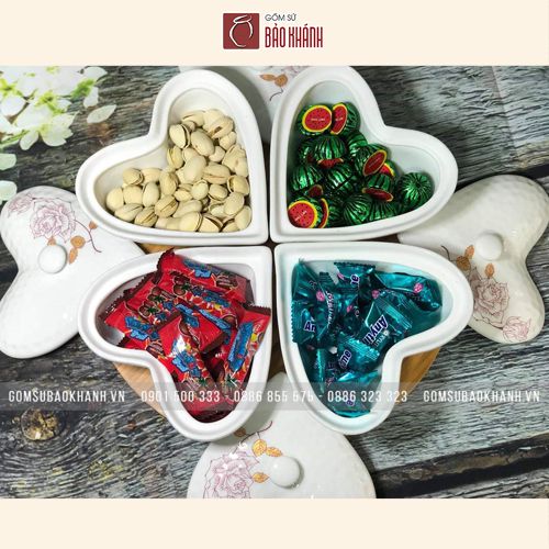 Điểm danh khay mứt Tết giá rẻ và đẹp bằng gốm sứ Bát Tràng