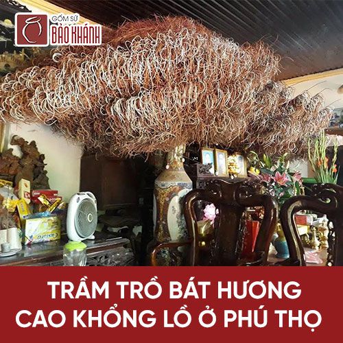 Trầm trồ bát hương khổng lồ ở Phú Thọ cao đụng nóc nhà