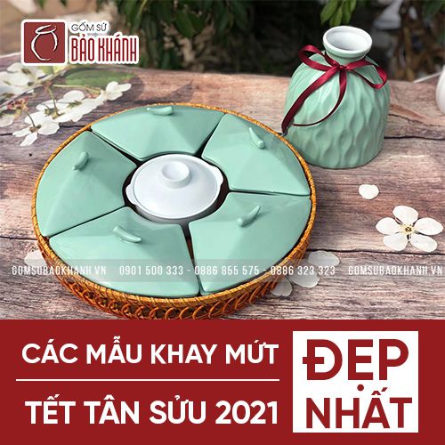 TOP các mẫu khay mứt ĐẸP nhất Tết Tân Sửu 2021