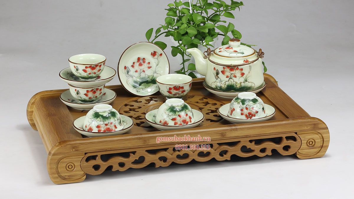 Bộ ấm chén bát tràng – Đẳng cấp sang trọng của người sở hữu