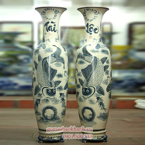 Ý nghĩa của lọ lộc bình lý ngư vọng nguyệt trong phong thủy