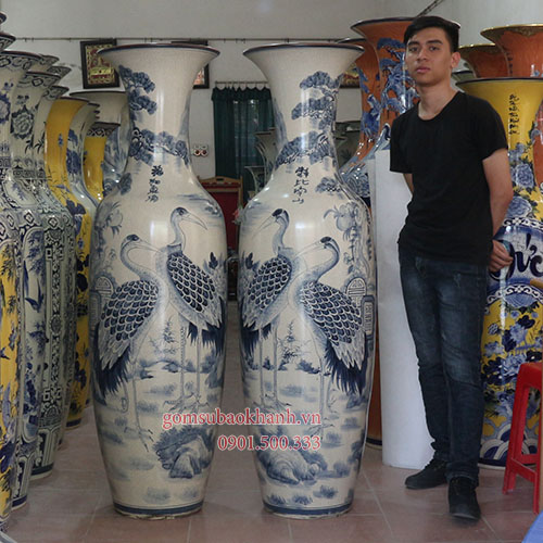 Ý nghĩa phong thủy của Lọ lộc bình song hạc