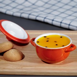 Hũ làm sữa chua có quai màu cam