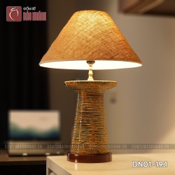 Đèn ngủ để bàn gốm sứ cao cấp Tụ quang Hoàng phố