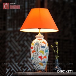 Đèn ngủ để bàn gốm sứ cao cấp Sắc màu tuổi thơ