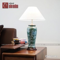Đèn ngủ để bàn gốm sứ cao cấp Trác diên niên