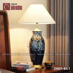 Đèn ngủ để bàn gốm sứ cao cấp Nguyệt tịch tử dương
