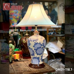 Đèn ngủ để bàn gốm sứ cao cấp DN01-118.1