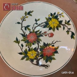 Chậu rửa mặt lavabo gốm sứ Bát Tràng LV01-01.6