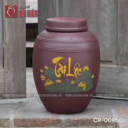 Chum sành ngâm rượu 60 lit Tài Lộc 2 nắp