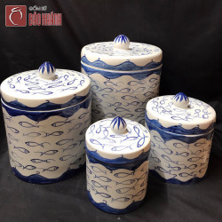 Vại muối dưa cà vẽ cá đàn