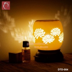 Đèn xông tinh dầu khắc hoa cúc