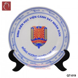 Đĩa sứ in logo QT-019