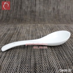 Thìa sứ men trắng