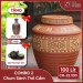 Combo 2 chum sành Thổ Cẩm 100 lít