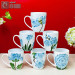 Cốc chóp vẽ hoa nhiều màu